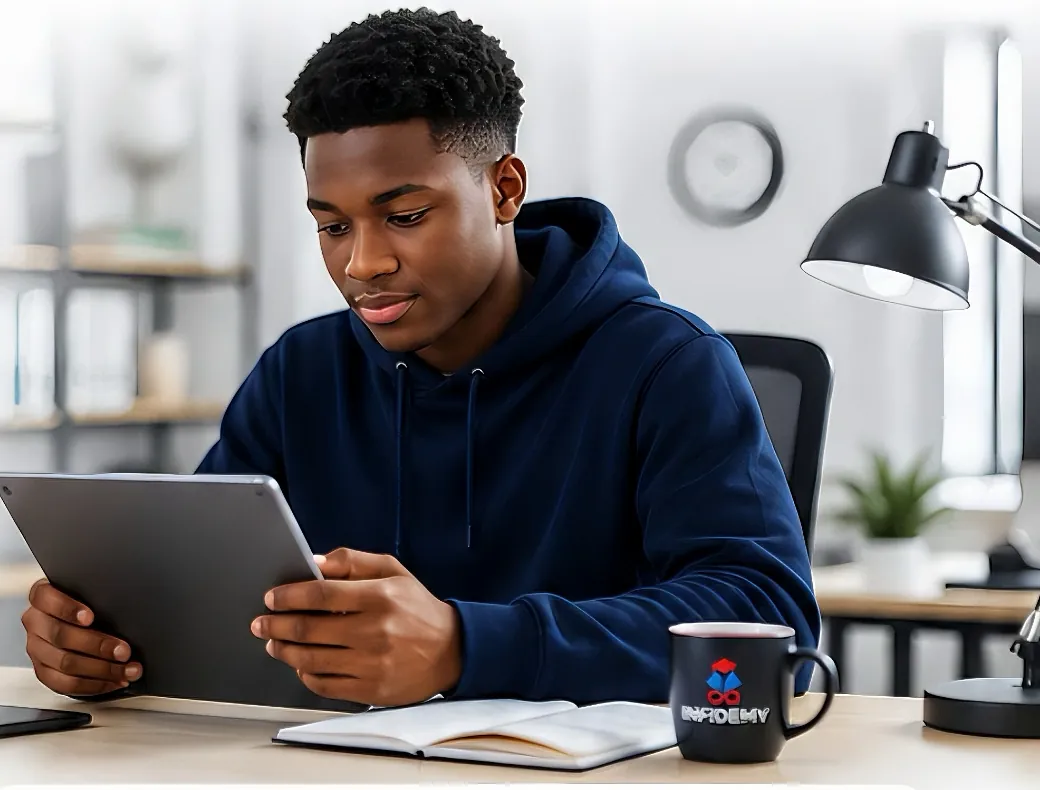 Infinite learning with Infinity Academy on a tablet